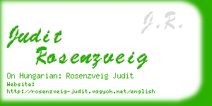 judit rosenzveig business card